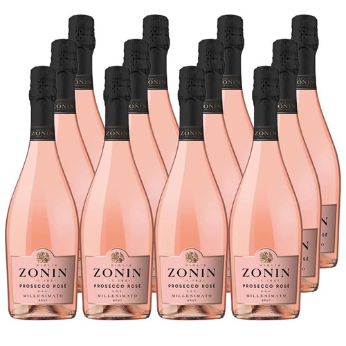 Zonin Prosecco Rose Doc Millesimato 75cl Crate of 12